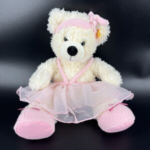 VINTAGE LOTTE STEIFF KNOPF IM OHR BALLERINA LOTTE BEAR PLUSH-RETIRED-#111914